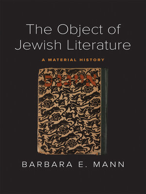 cover image of The Object of Jewish Literature